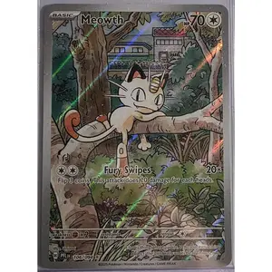 Meowth 106/094 Illustration Rare – Phantasmal Flames Pokémon Card