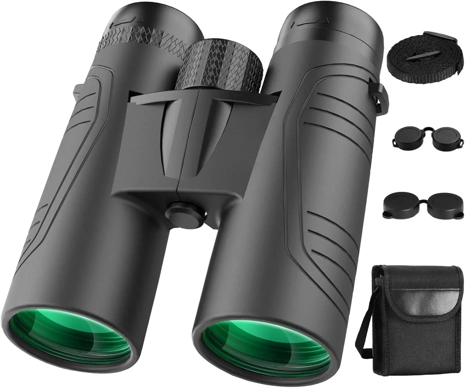 10x42 UHD Binoculars for Adults with BAK4 Prism, 22mm Large Eyepieces, High-Transmission Glass & Professional Low-Light Optics, Thoughtful Gift for Fathers, Husbands, Boyfriends, Unisex Outdoor Hunting Bird Watching Gear, 10X High Powered Binoculars, No