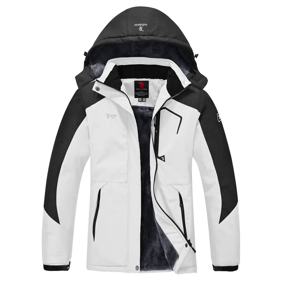 YSENTO Women's Waterproof Snowboard Jacket Windproof Warm Insulated Winter Ski Jacket Hooded Outdoorfun Coat windbreaker fits