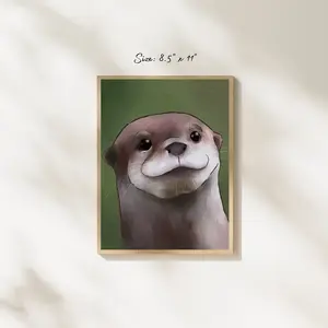 Otter be a better day Art Print
