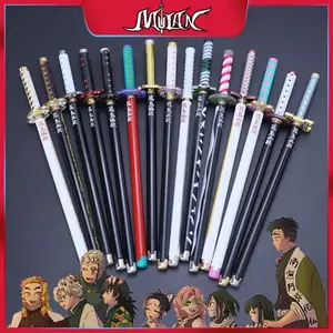 [BUY 3 GET 1 FREE] Anime Demon Slayer Katana Pen, Alloy Model Tanjirou Katana Pen, Anime Giyuu Mitsuri Obanai Shinobu Muichiro Kimetsu No Yaiba Ballpoint Pen