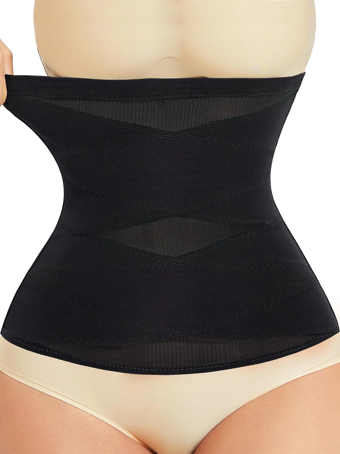 Women's Solid Color High Stretch Casual Waist Trainer, Breathable Comfortable Tummy Control Shaper, Waist Cincher for Women Post Op Shapewear