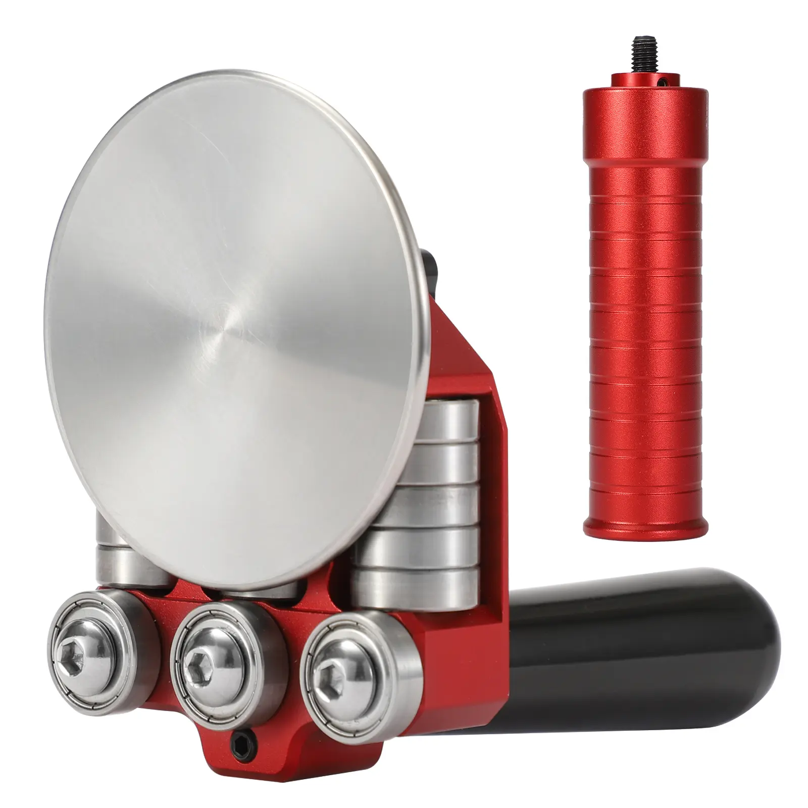 1-Station Disc Sheet Metal Bender, 90°-180° Bending Angle, 0.59"-1.18" Curved Bending Capacity, Rotary Ergonomic Handle Metal Working Tools