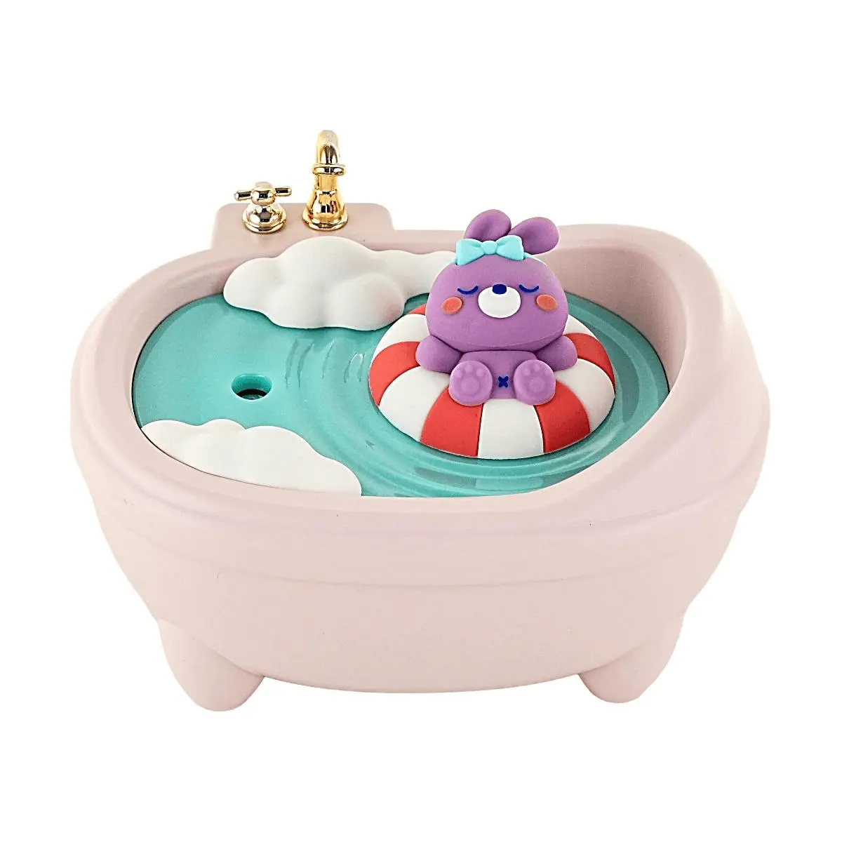 Golden Lion Pink Bathtub Humidifier, Mini USB Desktop Cool Mist Maker for Home & Office, Cute Aesthetic Decor (14.8x10.5x11.4CM)
