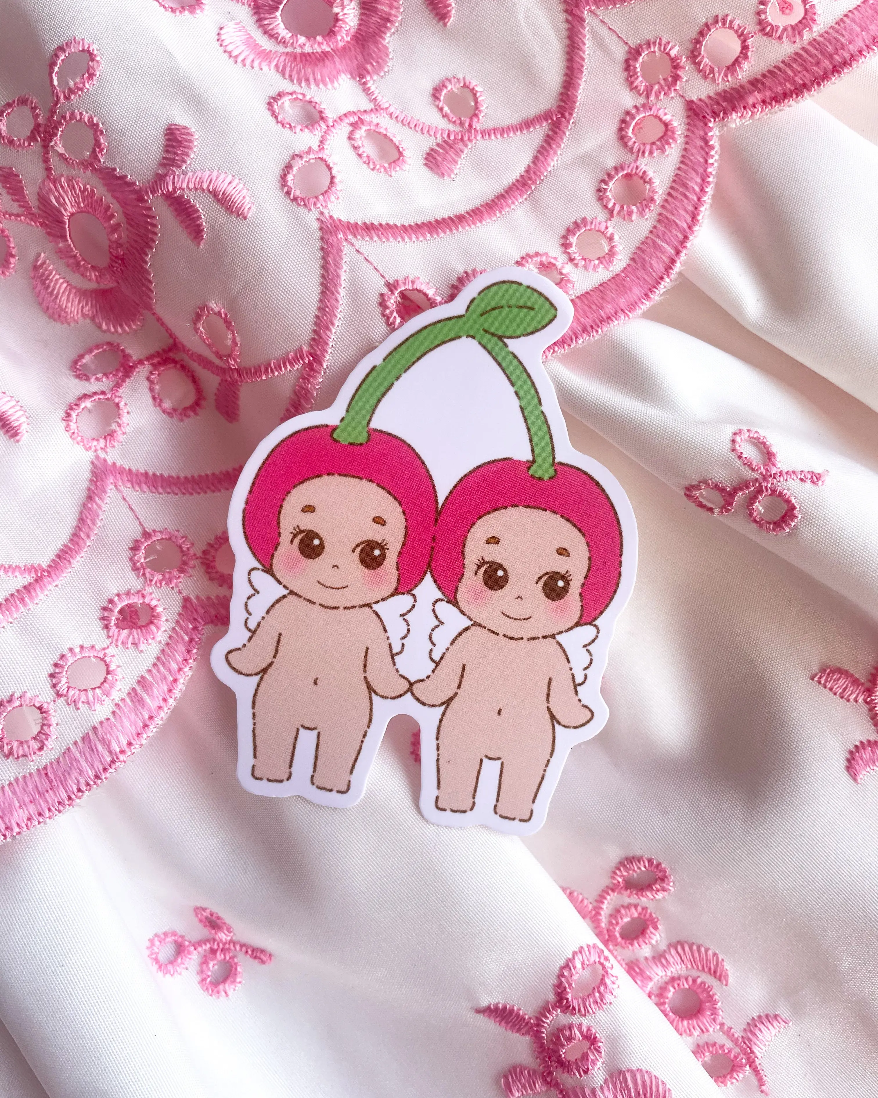 Cherry Baby Angel Adhesive Decorative Stickers - DIY Scrapbooking, Stamping Craft Supplies for Toys & Hobbies, Adhesive Stickers