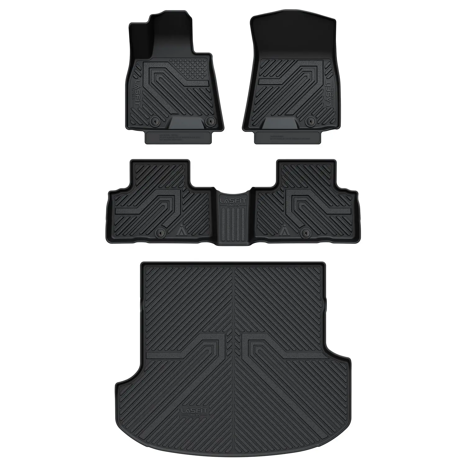 Lasfit fit for 2021-2024 Genesis GV80 Floor Mats & Cargo Mat, Fit 5 Seats Only, Not Fit G80