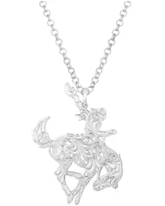 Montana Silversmiths Women's Cowgirl Bronc Rider Necklace - Nc5980
