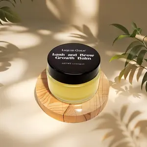 Liquid Gold Eyelash & Brow Growth Balm with Castor Oil, Coconut Oil, Olive Oil and Beeswax. Natural Gentle Enough for Daily Use.