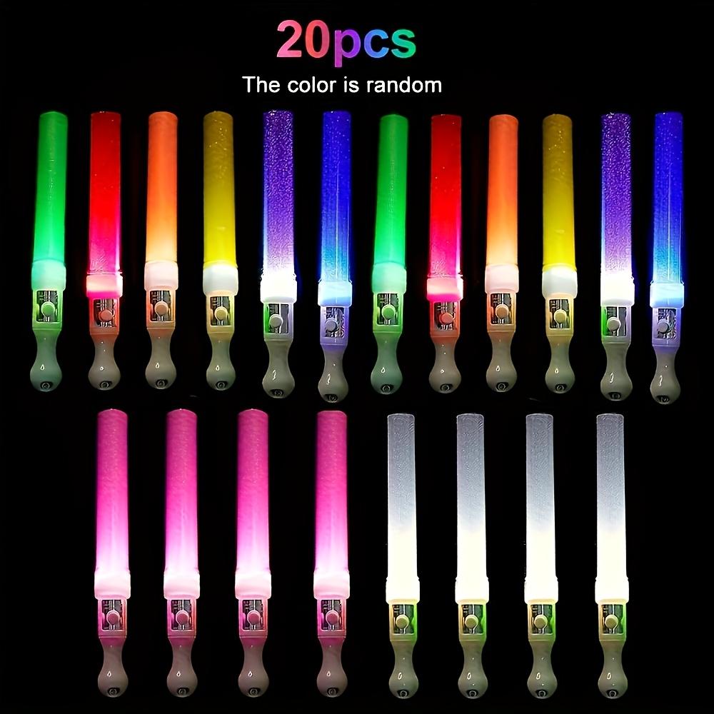 20pcs Heart/Star/Round LED Luminous Handheld Glowing Stick Festival Party Adult Novelty Party Supplies, Suitable,Party Gift For Night Wedding Party, Concert, Valentine's Day Single Man And Woman Carnival Party, Halloween,Christmas decoration