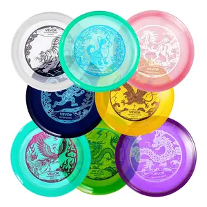 fathersdaygift VEVOR Disc Golf Set, 8 Pack Disc Golf Starter Set, Beginners Flying Discs for Full-Body Strength Training, with Putter, Mid-Range, Driver, for Outdoor Backyard, Lawn, Beach, and Park