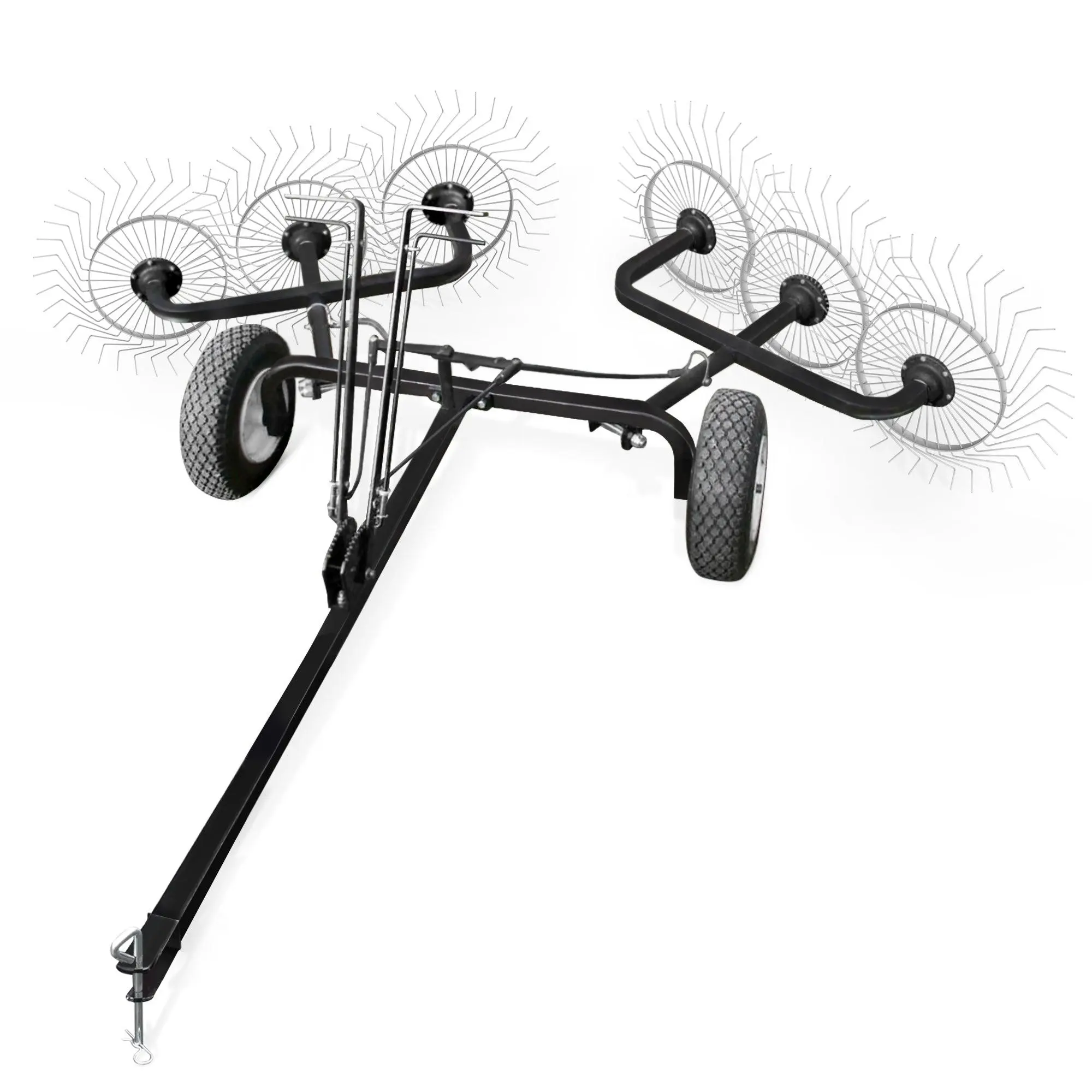 Yard Tuff ACR-500T 60 Inch Steel Tow Behind Acreage Rake with Pin Style Hitch