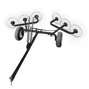 Yard Tuff ACR-500T 60 Inch Steel Tow Behind Acreage Rake with Pin Style Hitch