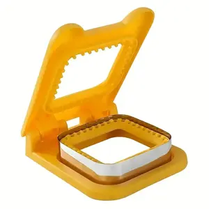 Stainless Steel & Plastic Sandwich Maker, Square Sealing Tool for Perfect Bread Slices, Ideal for Graduation & Independence Day Celebrations