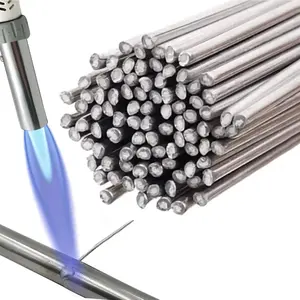 50pcs Aluminum Welding Rods, Flux Core Welding Wire, Metal Universal Welding Wire Low Temperature Universal Aluminum Welding Rods No Flux Required- Flux Core Wire for Electric, Chemical& Silver Welding