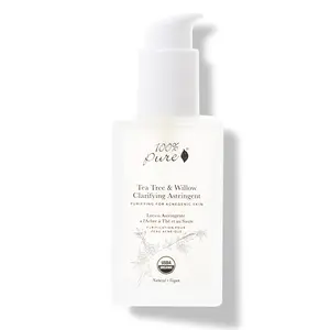 Tea Tree & Willow Clarifying Astringent - 100% Pure Antibacterial Toner for Skincare, Skin Repair & Comfort