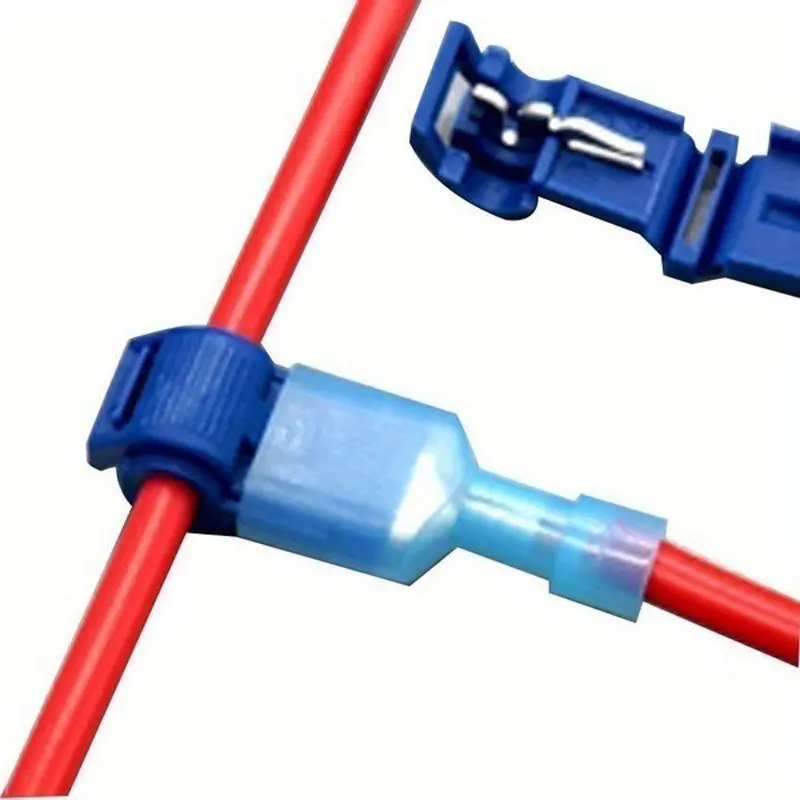 50pcs/100pcs Fast Electrical Connector Curly Terminal Quick Connector: 25/50sets of Insulated Negative Terminals Terminal Plug Kit