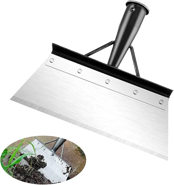 Multifunctional Garden Cleaning Shovel(handle not included),, Heavy Duty Outdoor Floor Scraper for Weed Cleaning,Trenching,Edging and Removing Snow,Ice, Weeds, Dirty, Moss