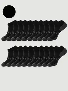 Short High Elastic Striped Socks, Sporty Style, All Seasons, Comfortable Durable, Daily Wear, Boat Sock Design, Perfect for Everyday Use