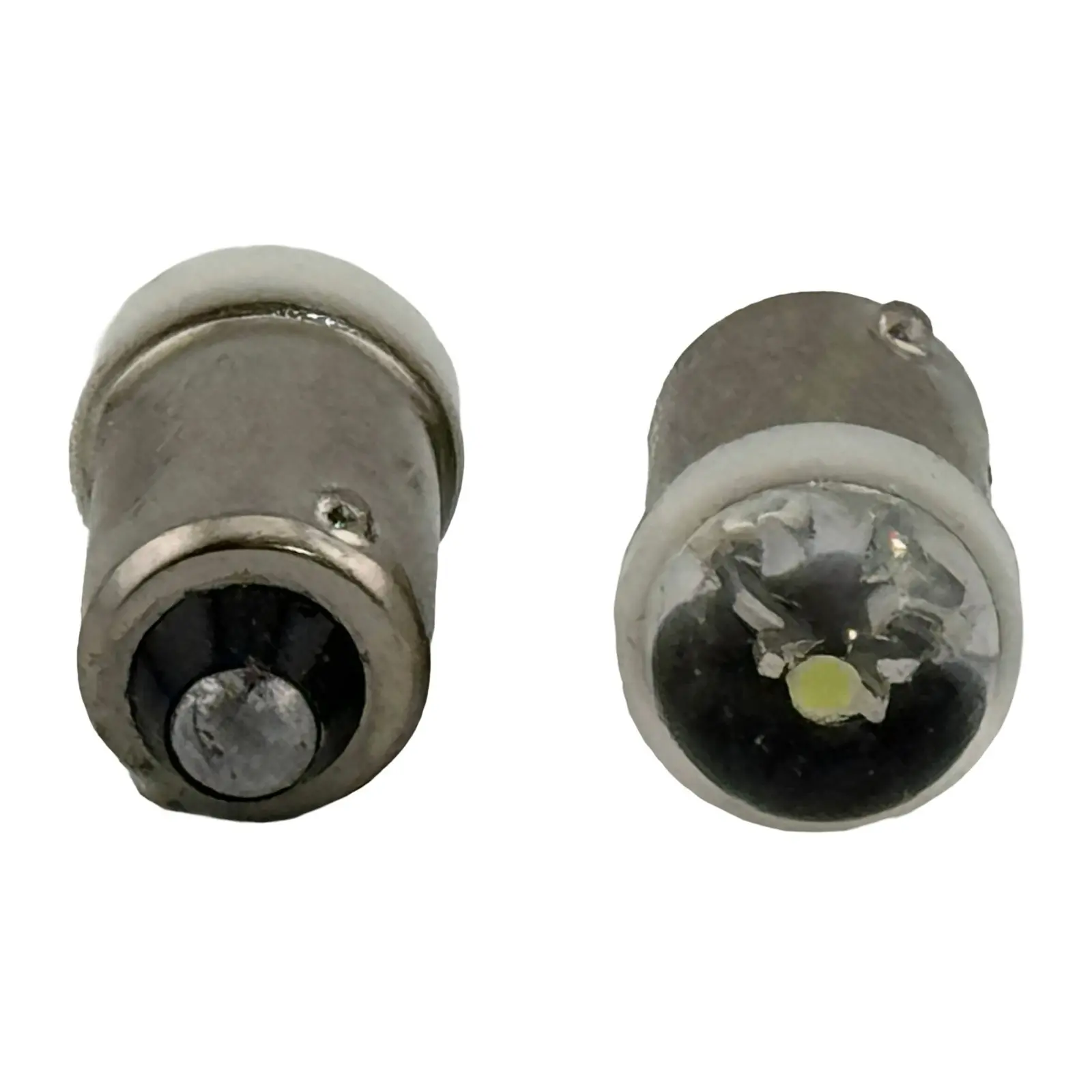 Rebaydo 2pcs BA9S LED Light Bulb 6 to 12 Volt DC Short Round Light ...