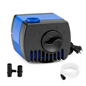Aqua Dream 90 GPH Adjustable Submersible Aquarium Water Pump, UL-Approved Powerhead with 1/4" ID Tubing & 5.5 ft Non-Polarized Plug for Fish Tank Water Circulation