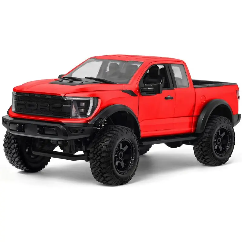 1/12 Scale 4WD Off-Road RC Crawler Truck - Hobby Grade RTR Battery-Powered Remote Control Car for Adults, 2-Speed Transmission, LED Lighting, Metal Gears, High-Torque 380 Motor, Charging Function, Detailed Hood, Opening Doors, Realistic Hard-Body