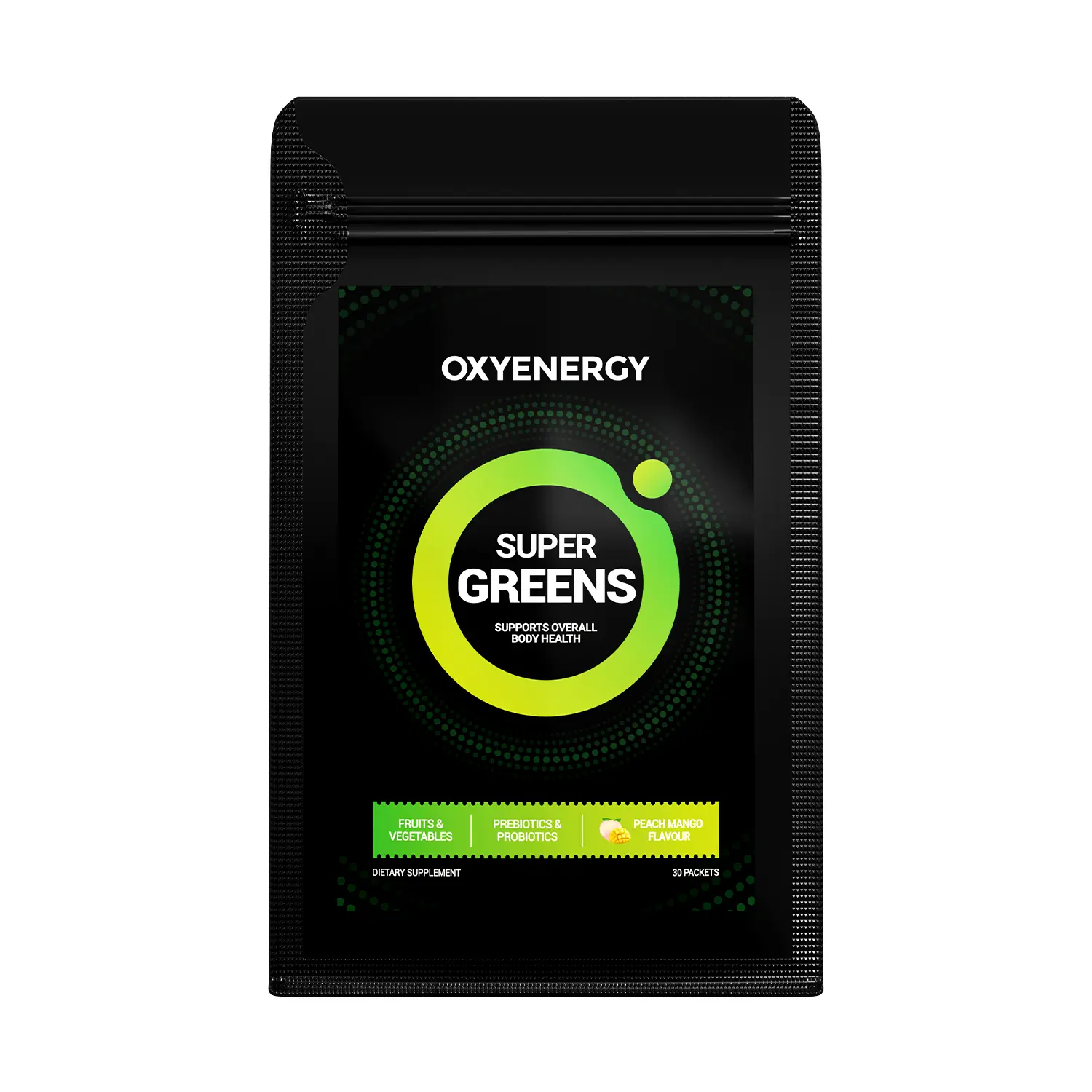 OXYENERGY SUPER GREENS Dietary Digestion Supplement - Daily Greens, Prebiotics, Probiotics, Adaptogenic Herbs, Ashwagandha Root, Kale, Reishi Mushroom, Gut Support, Nutrient Boost for Health & Wellness