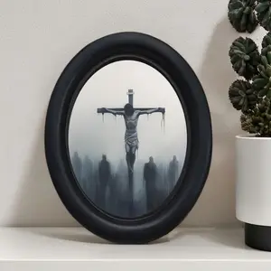 Vintage Style Jesus Crucifix Wall Decor, Religious Home Decor, Cross Decoration for Living Room & Study, Christmas Thanksgiving Gift