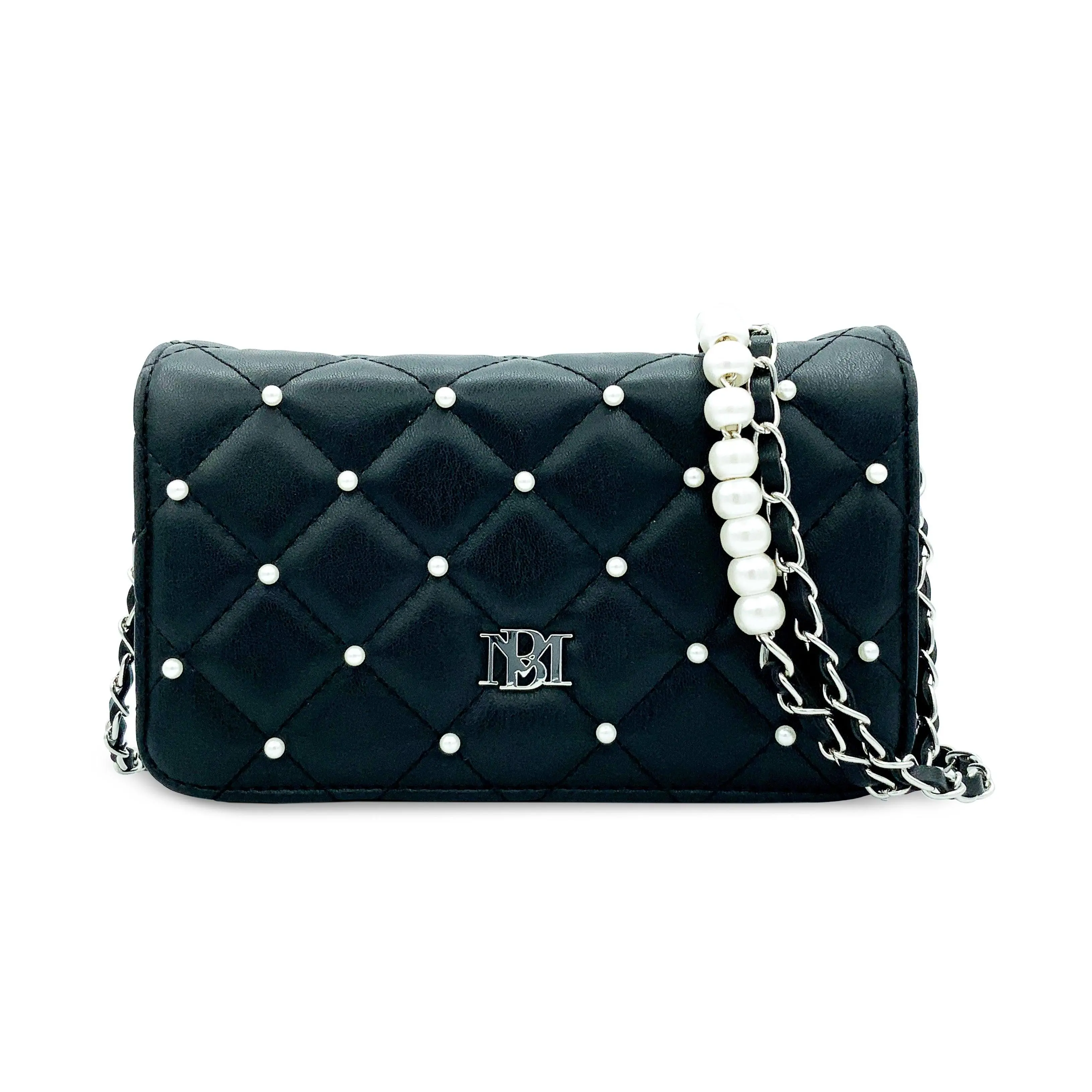 Badgley Mischka "Diamond Quilted Pearl Bag"