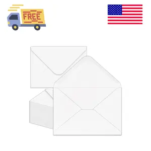 50 Pack 4x6 Envelopes white A4 Envelopes for Invitations, Printable