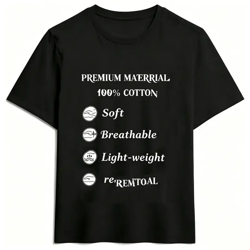 Men's Stylish Graphic T-Shirts, Casual Streetwear T-Shirts, Daily Outfit Tops with Exclusive 7-Day After-Sale Warranty
