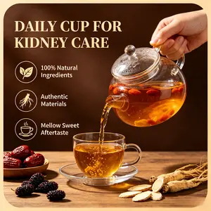 Kidney Tea Formula Ginseng Five Treasure Tea, Chinese Kidney Tea for Men and Women, Natural Herbal Ingredients for Kidney Traditional Bever Organic Beverage detox cleanse  Value Pack Filled with Tea Healthy#Summervibes