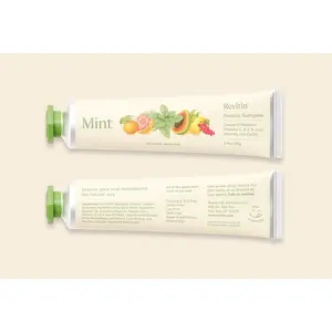 Revitin Mint Prebiotic Toothpaste - Fluoride-Free, SLS-Free, Triclosan-Free | Gentle Formula with Vitamins C, D, E & K | Non-Toxic, Dye-Free | Safe for Kids & Adults | 3.4oz/99g Oral Hygiene Essentials