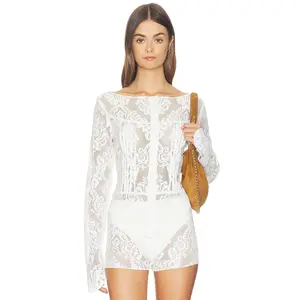 Yellow The Label x REVOLVE Hudson Long Sleeve in Ivory