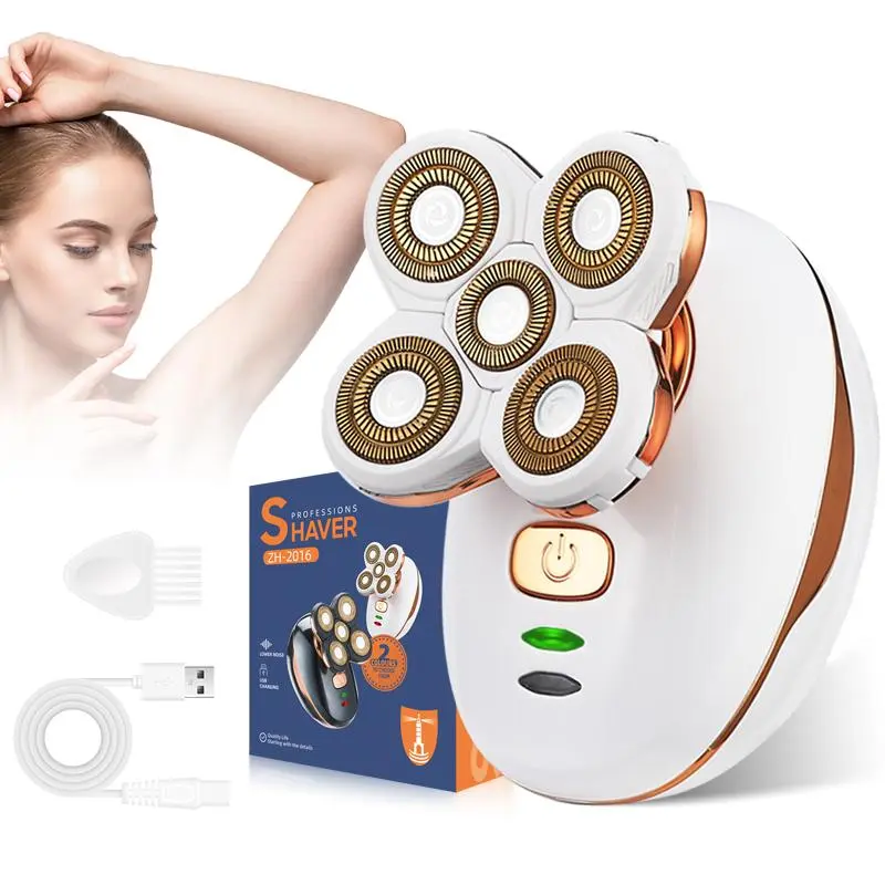1 shaver, shaver, electric shaver with five blades, USB charging, full body wash body hair shaver, Cordless Waterproof Shaver, Waterproof Rechargeable Shaver