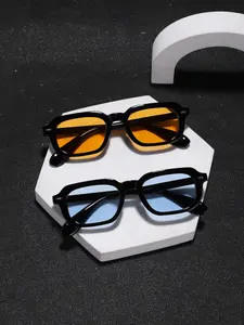 Men's Retro Square Frame Sunglasses, Elegant Casual High-Quality Bestseller, Lightweight Comfortable Design, Perfect for Travel and Parties, Sunglasses Set, Vintage Trendy Sunglasses