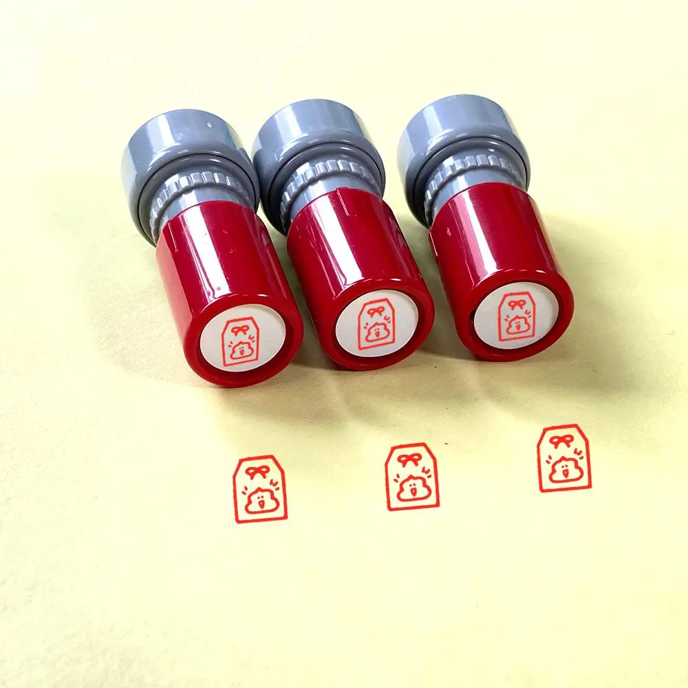 Poop Pattern Stamp, 3 Counts/set Funny Poop Daily Poop Record Stamp, Office Stationery & Supplies for Home School Dormitory