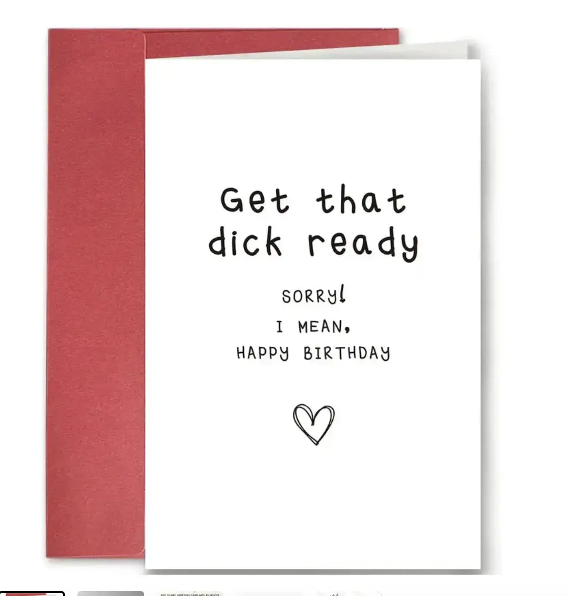 Funny Flirty Birthday Card for Husband, Get hat Dick Ready Card, Naughty Birthday Card for Boyfriend, Adult Humor Card from Wife or Girlfriend