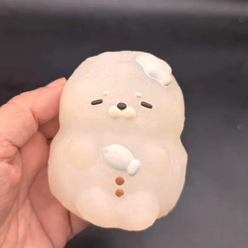 MATTE frozen butter slightly clear seal taba squishy