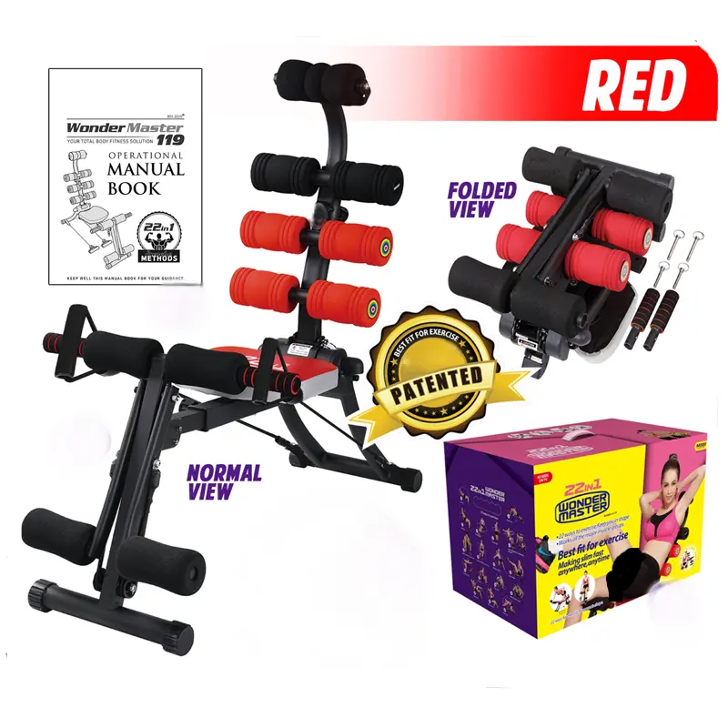 Magic BB Foldable Abdominal Trainer, Adjustable AB Machine For Home Gym,Abs Core Strength Training, Ab Workout Equipment for Home Gym, Ab Trainer, 22 in 1 Total Body Workout Machine