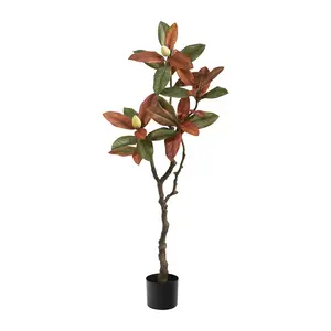 Nearly Natural 4' Fall Magnolia Artificial Tree
