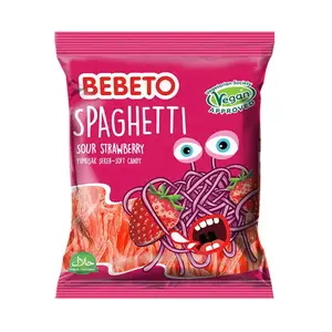 Bebeto Spaghetti Sour Strawberry (Vegan) Bebeto Spaghetti Sour Strawberry (Vegan)