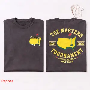[ Sale Up To 40%] Youth and Adult The Masters Tournament T-shirt, Crew Neck T-Shirt, Pull On, Casual, Unisex Cotton, Menswear, Womenswear