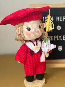 Handmade Crochet Plushie Doll - Personalized Portrait Gift for Best Friends, Graduation, Mother's Day, and Valentine's Day