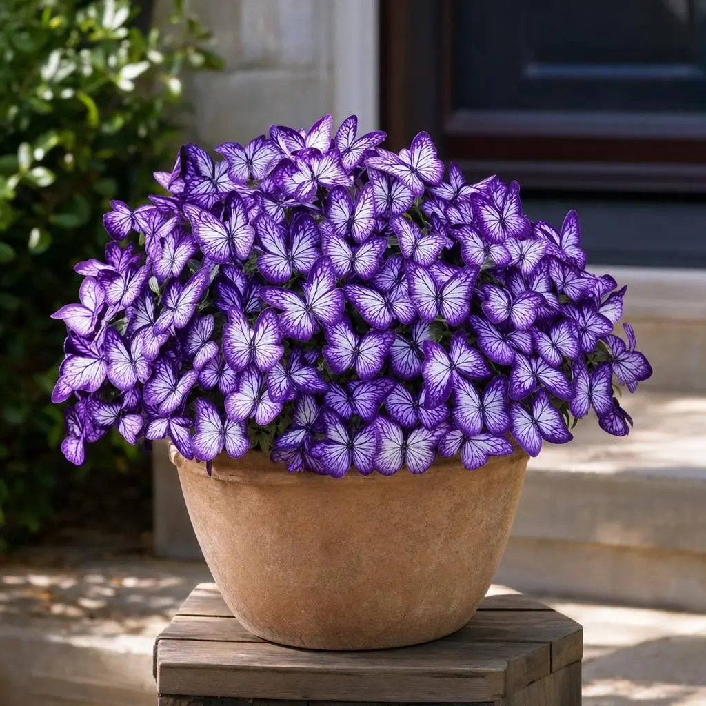 Purple Butterfly Hosta Seeds, High Sprout Rate, Compact Patio & Balcony Pots