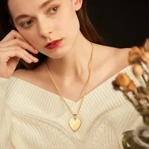 FaithHeart Bible Verse Necklace Christian Jewelry Stainless Steel Lords Prayer Inscripted Praying Hands Coin Medal Pendant for Men Women -Gift Packed (22 Inch)