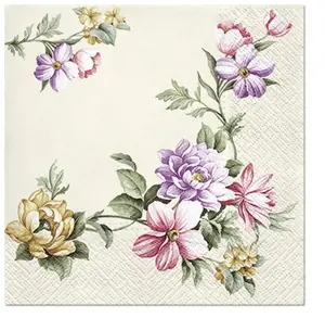 Flowers Napkins Rose Decorative Floral Paper Decoupage Napkin #5132