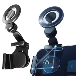 For Tesla Monitor Screen Magnetic Car Phone Mount For Magsafe, N52 Ultra-Strong Magnetic Holder, Compatible with Tesla Model 3/Y/S/X All-Screen, Universal Fit for 4.7-7" iPhone Samsung Phones, 360° Rotatable Quick Install for Tesla Interior Accessories