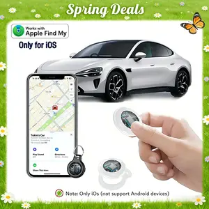 [Spring Deals] Coucur 2026 GPS Tracker(iOS Only) for Cars & Pets,Mini Trackers Device with Weatherproof Magnetic Case-No Monthly Fee-Best Hidden GPS Trackers,Global Coverage Location Tracker,Anti-lost Device,For Apple Find My (iOS Only) For iPhone