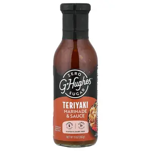 G Hughes Zero Sugar Teriyaki Marinade & Sauce, 13 oz (367 g)