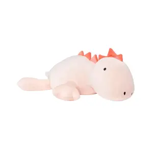 Dinosaur Weighted Plush Throw Pillow Pink - Novelty plush pillow creates an appealing look Soft exterior pillow is perfect to cuddle and play